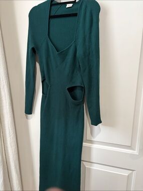 abercrombie ribbed polo midi sweater dress Abercrombie & Fitch COLLARED SWEATER DRESS - Jumper dress - java/dark brown